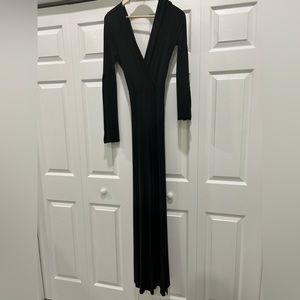 Black long jumpsuit size small